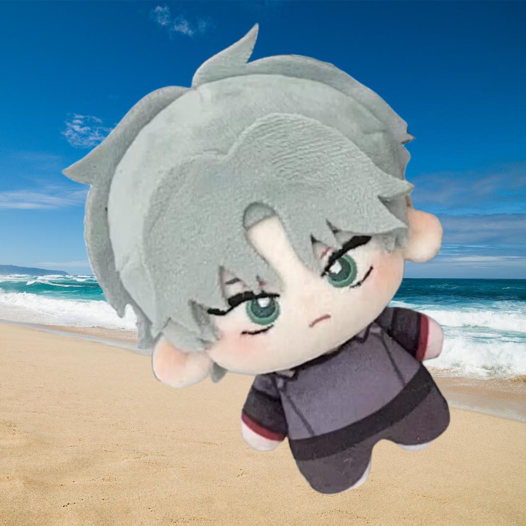 Lustiger Joy 10cm Anime-Zubehör Außerirdische Bühne Plüsch Seestern Körper Schreibtischspielzeug Ivan Till Kuscheltier Cosplay Außerirdische Bühne Geburtstagsgeschenke gray