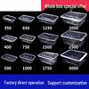 Disposable Rectangular Plastic Takeaway Meal Box