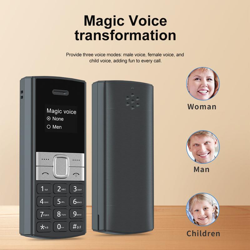 BM150 Mini Mobile Phone Wireless Bluetooth Dialer Dual SIM Card Speed Dial Magic Voice Super Small Cellphone Backup Phones