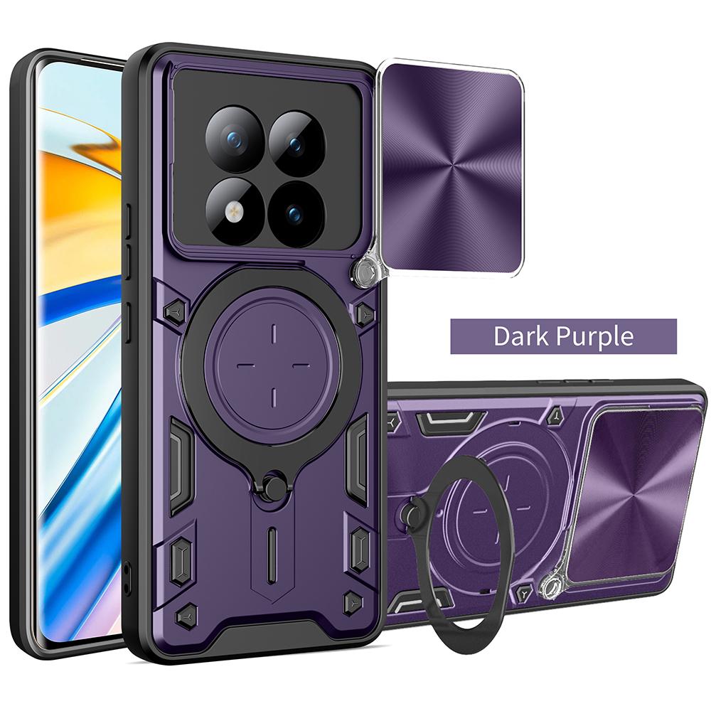 Slide Lens Cover for Xiaomi Redmi Note 15 / 15 Pro Plus 5G Case Magnetic Ring Holder Protection Phone Cover Capa