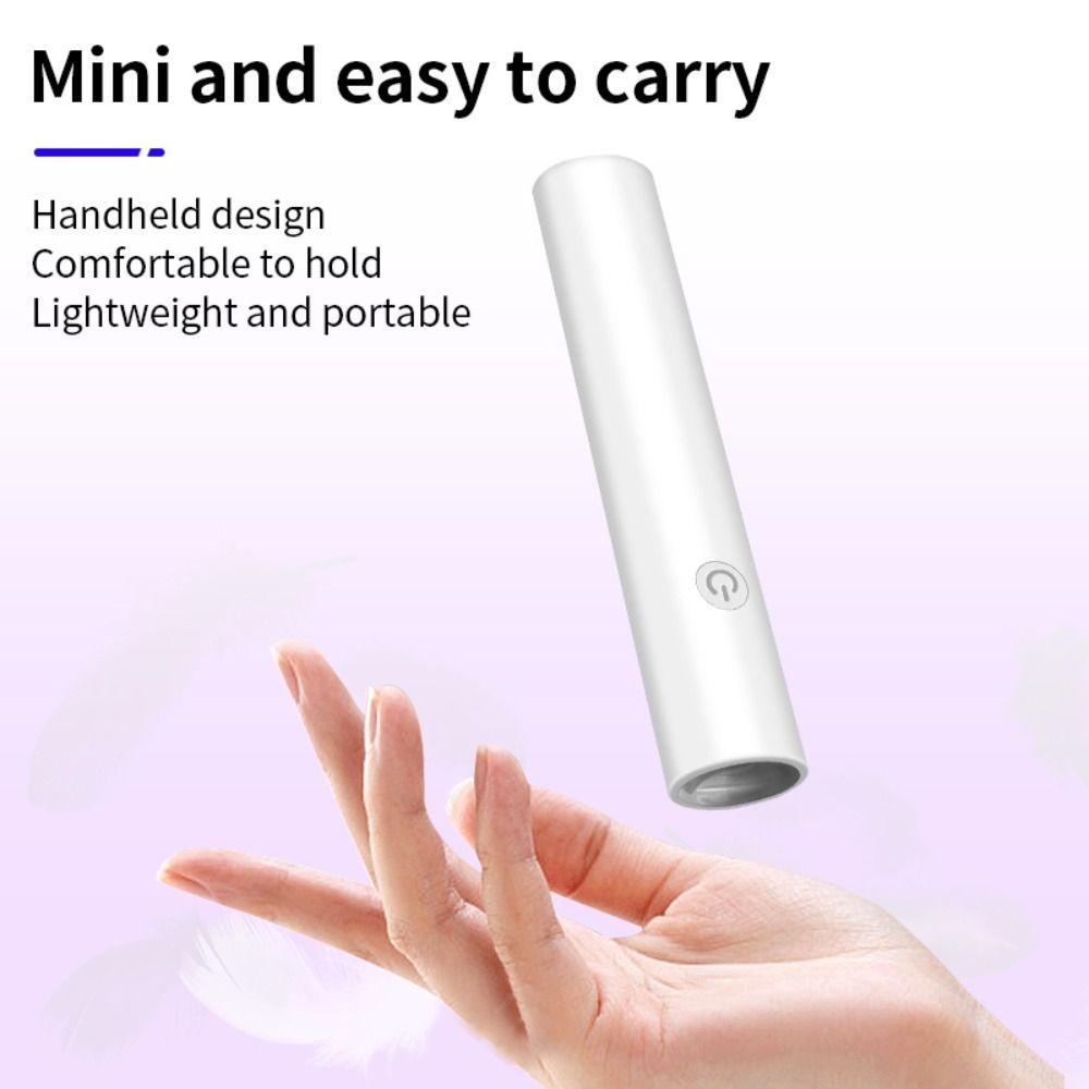 Rechargeable LED UV Nail Lamp With Timing Function Quick Drying Mini Handheld Nail Dryer Digital Display LED Nail Dryer Pen
