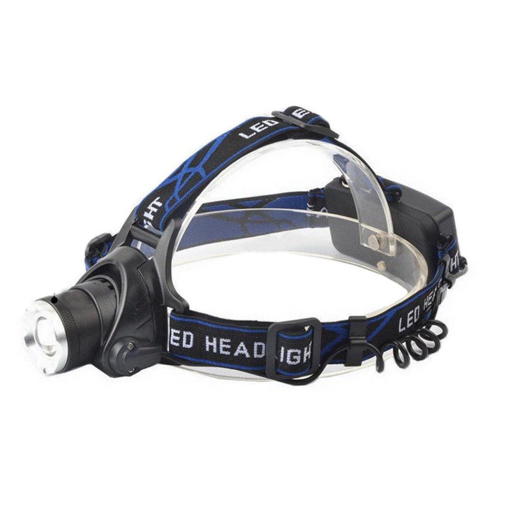 Portable Dual LEDs Zoom White + UV Light Headlamp Battery Powered Blacklight