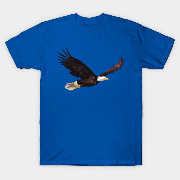 Men Black Print T-shirt Eagle No-Cut Transfer Paper Print Cotton Tshirt 4XL королевский синий