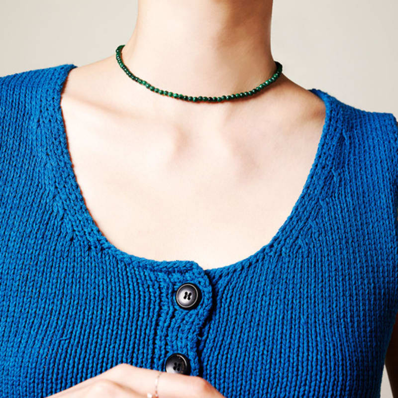 

Pepe Zoo [Pietra] Malachite Stone Necklace 32cm+(5cm)