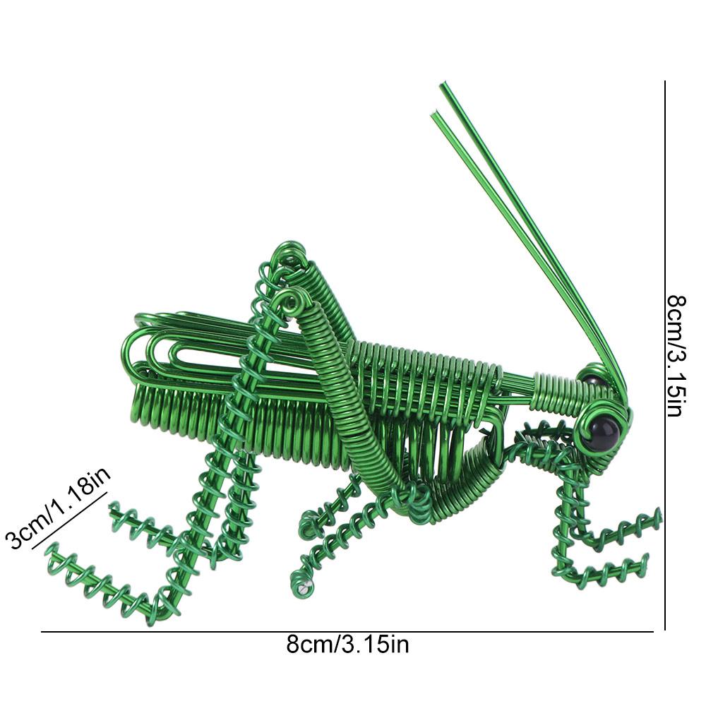 Lightweight Simulation Insect Statue Handmade Ornaments Metal Wire Mantis Model  Living Room