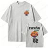 Camiseta España 82 Mascota de España 1982 Fútbol Estampado Camiseta Mujer Hombre Holgada Manga Corta Camiseta Naranjito