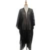 European & American Style Gold and Silver Tassel Cape - Women's Transparent Summer Shawl