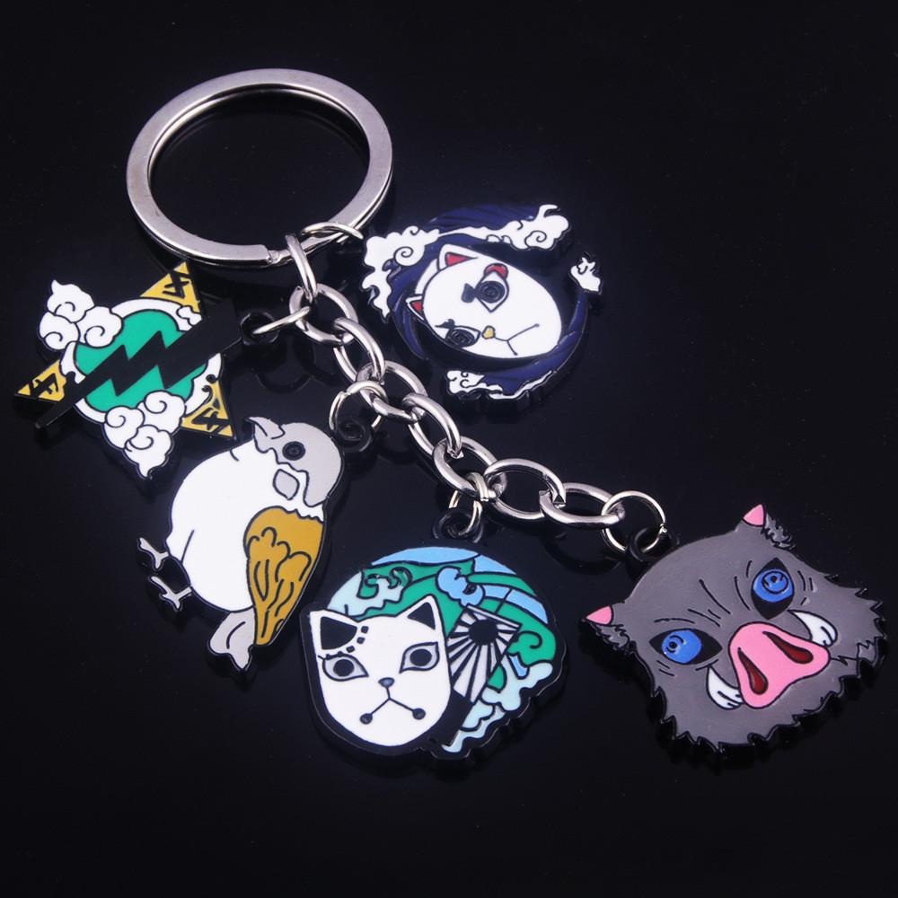 Demon Slayer Keychain With Zinc Alloy Characters For Anime Fans And Gift Giving