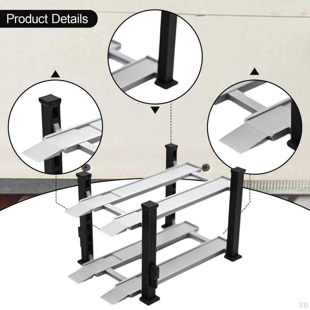 1/64 Diorama Car Display Case Alloy Model Toy Stand Simulation Decorative Mini