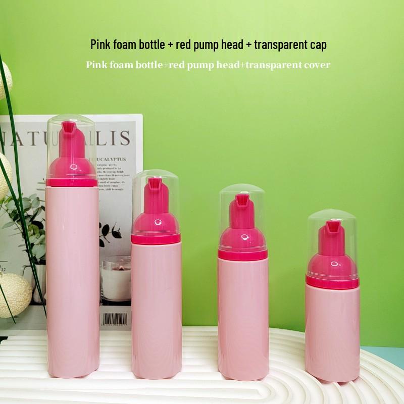 60ml Pink Travel Foaming Intimate Mousse Dispenser Bottle for Eyelash Cleanser