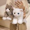 40-50cm New Cute Simulated Cat Doll Plush Toy Stuffed Soft Animal Plush White Black/Gray/Orange Stripes Kitten Pillow Kids Gift