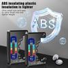 Black Portable Battery Capacity Indicator Compact Size Lithium Battery Level Tester Digital Display Battery Voltage Meter