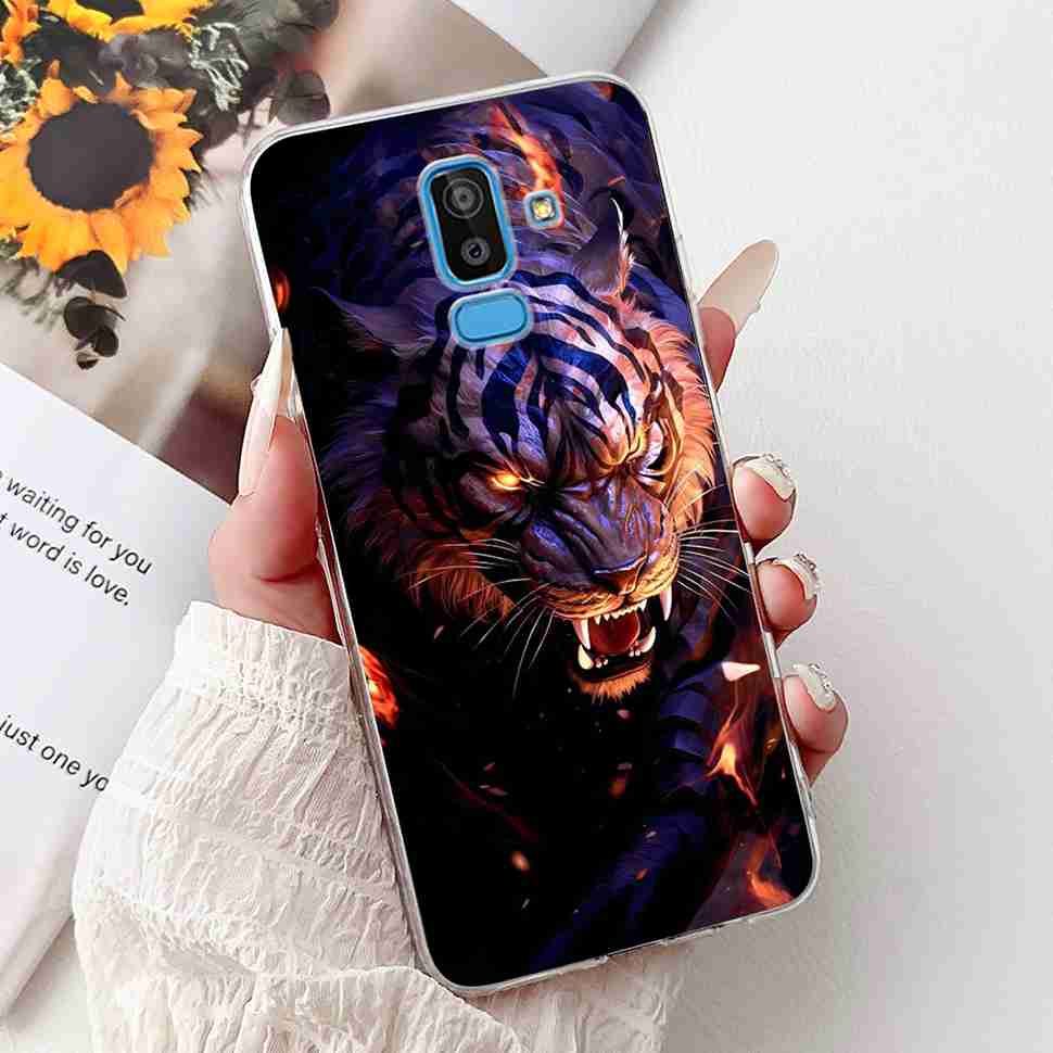 For Samsung Galaxy J8 2018 6.0" Case Summer Fresh Lemon Daisy Soft Silicone TPU Cover For Samsung J8 J8 2018 Protective Shell