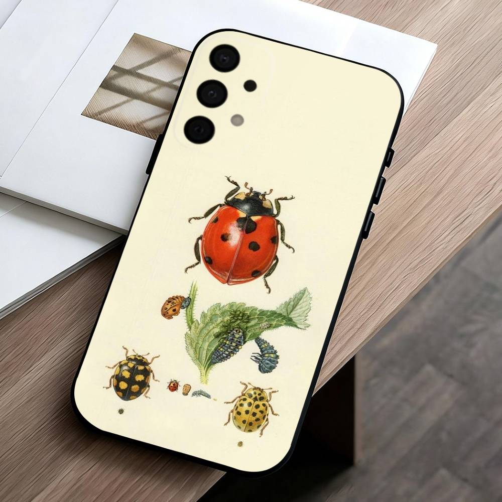 

I-Insects And B-Bugs Phone Case For Samsung Galaxy A73,A72,A71,A70,A53,A52,A51,Others Soft Black Cover Samsung a31