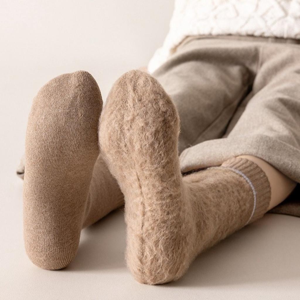 1 Pair Winter Warm Thermal Socks Women Extra Thick Insulated Heated Crew Boot Socks Cold Weather Long Socks Winter Accessories
