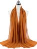 New Fashion Women Solid Chiffon Headscarf Ready To Wear Instant Hijab Scarf Muslim Shawl Islamic Hijabs Arab Wrap Head Scarves