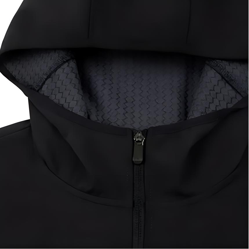 Under Armour Solid Color Gradient Reflective Logo Hooded Woven Sports Jacket Men Black 22600401-001