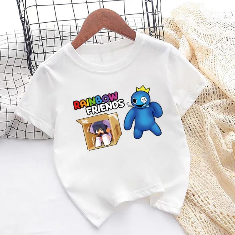 Girls Boys Clothes Children Short Sleeve O-Neck T-shirts Game Print Cartoon Kids T Shirt Girls Summer Tops Casual