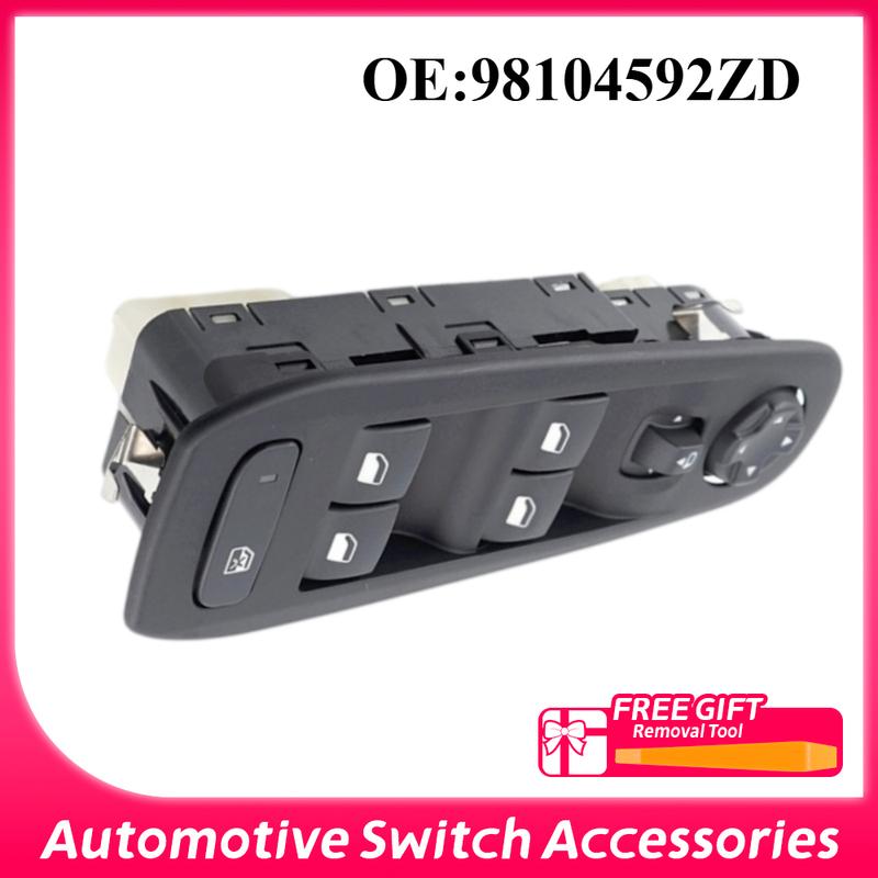 For Peugeot 308 408 2014 2015 2016 2017 2018 Front Left Electric Power Window Control Switch Lifter Button 98104592ZD