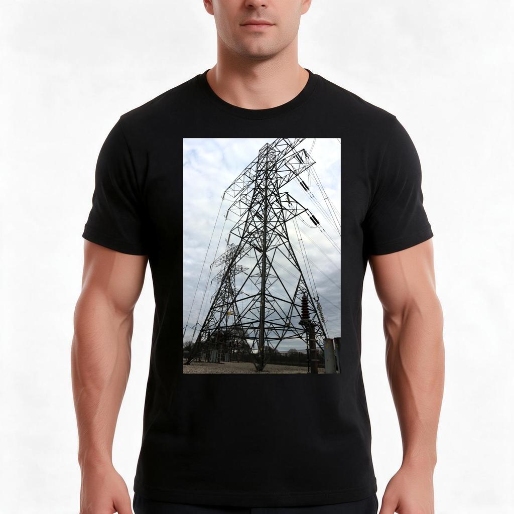 Pylon Close Up Tshirt Summer Casual Cotton Tee Oversized Streetwear Tops Vintage Graphic Print Loose Fit Short Sleeve