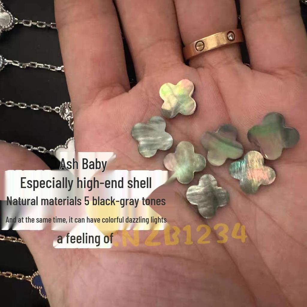 Gold Four-Leaf Clover & Five-Flower Pendant Necklace, 18K Plated, Elegant Gift for Her