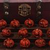 16Pcs Resin Mini Pumpkin Figurine Creative Resin Pumpkin Statue  Home Decoration
