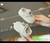 Weiche Sohle Rutschfeste Lauflernschuhe Prinzessin Schuhe - Klettverschluss Frühling/Herbst Mädchenschuhe