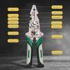 Foldable 18-in-1 Wire Stripping Pliers Crimping Tool - Multifunctional Electrician Pliers, Professional-Grade Electrician Tools