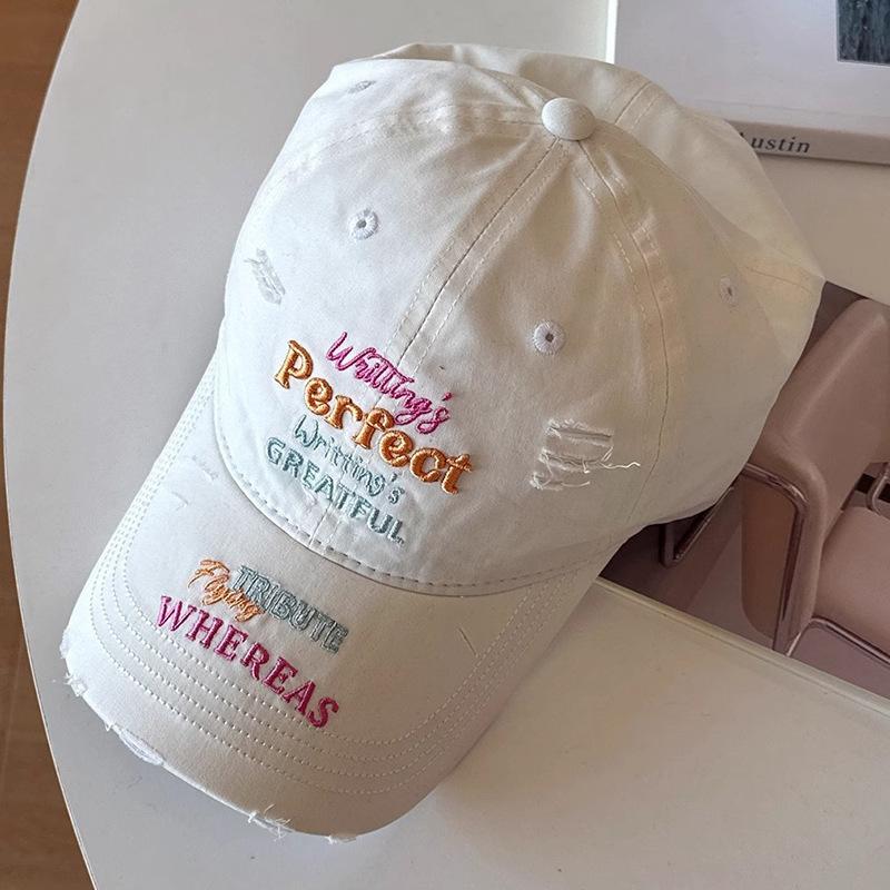 Hats for Girls New Baseball Cap Summer Sun Hat Men and Women Spring and Autumn Big Head Circumference Showing Face Small Duckling Cap
