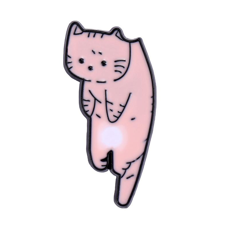 Cat Unique Siamese Themed Alloy Brooch Pin Fun Decorative Accessory For Clothing Bags And