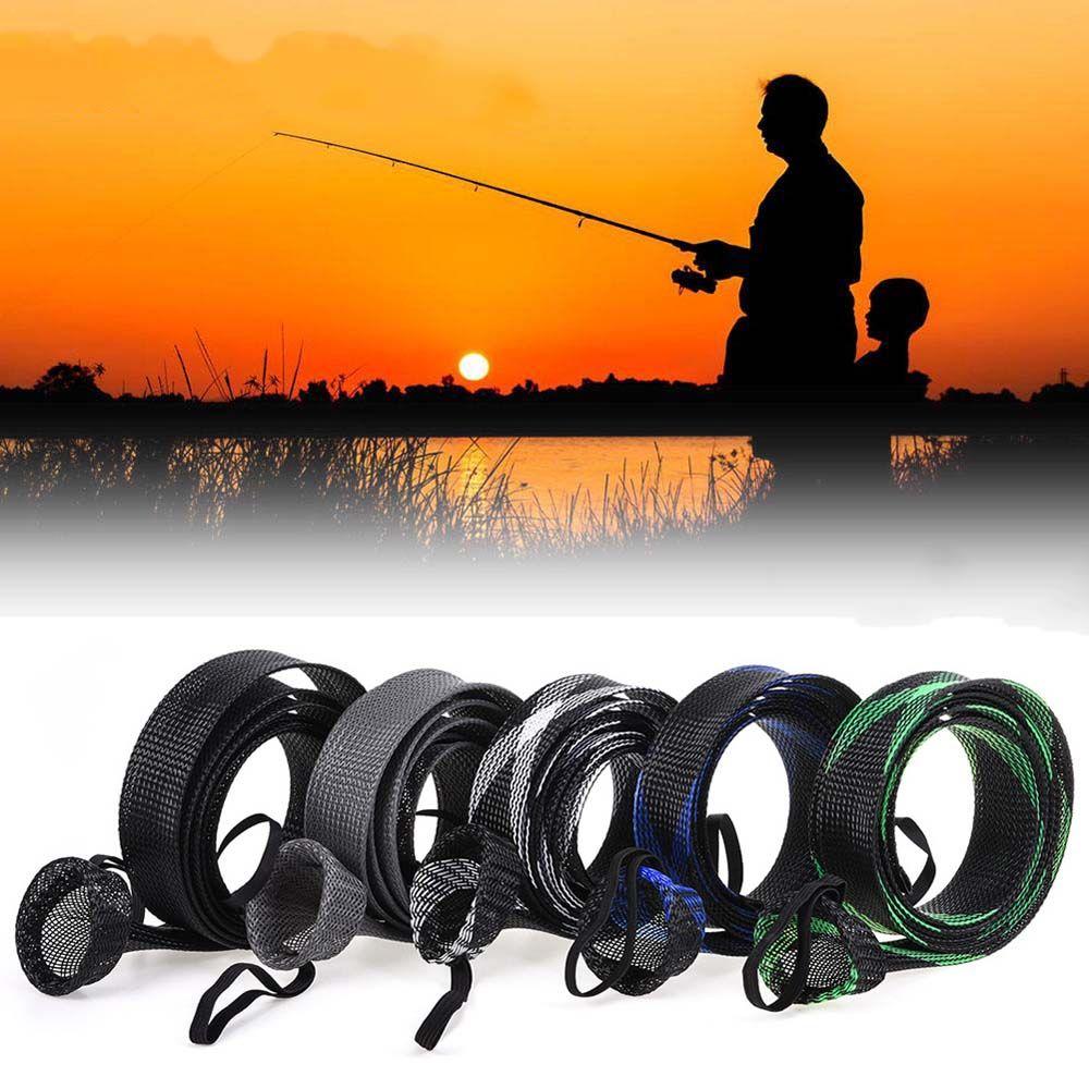 

Fishing Supplies Braided Mesh Rod Sleeve Fishing Rod Protector Fishing Pole Glove Fishing Rod Cover