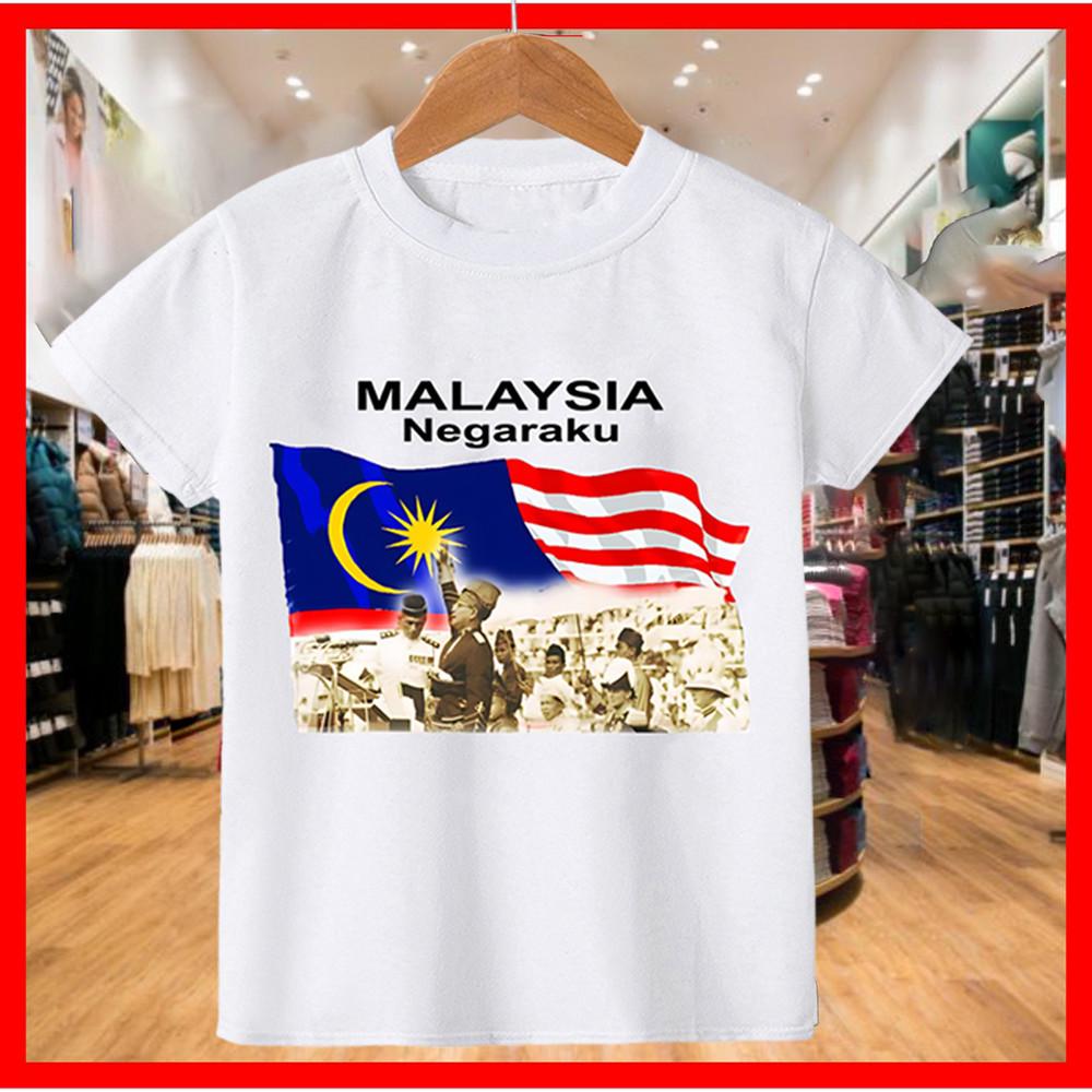 2025 Negaraku Kids T-Shirt For Malaysia Independence Day With Festive Merdeka Design And Comfort Fit