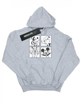 Womens/Ladies Mickey, Donald, Goofy And Pluto Boxed Hoodie