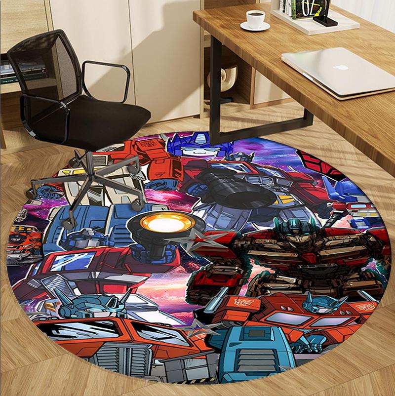 American science Pattern Round Rug, Indoor/Outdoor Mat, for Picnic, Gameroom, Bedroom, Office, Living Room, Home Decor Carpet, Birthday Gift