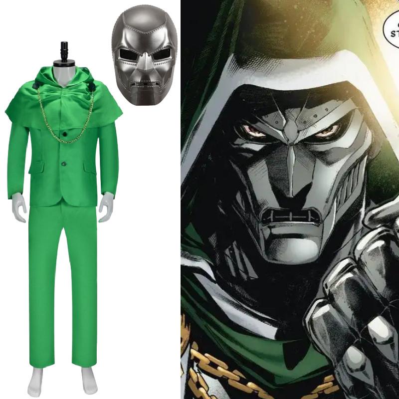 Avengers 5 Dr. Disastrous Zelený oblek s maskou na cosplay party