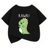 Short Sleeve Funny Dinosaur T Shirts Graphic Kids Children's T-shirt Boys Girls Summer Spring Casual Top Tee Shirt Cartoon