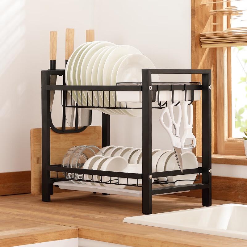 Countertop Multi-functional Dish Drying & Storage Rack