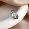 Love hollow heart-shaped bow all white size 6 7 8 9 ring 925 sterling silver ring wedding fashion high-end jewelry women 2026