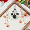 Sturdy Zinc Alloy Halloween Keychain Decorated With Skeleton Bell And Devil Ornaments For Gifts