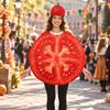 Tomato Costume Halloween with Headpiece Lightweight