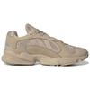 Adidas Originals Yung-1 Mesh Synthetic Leather Retro Sports Durable Low-Top Lifestyle Shoes Unisex Sneakers Light-Gray Brown GW9480