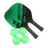 Set de Pickleball Profesional para 2 Jugadores Paletas de Madera Raquetas de Pickleball 4 Pelotas Raquetas de Pickleball Sets de Pelotas Bolsa Portátil