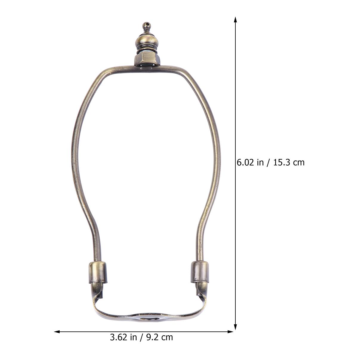 1ks Držiak na klaksónovú lampu 10 mm Priemer spodného otvoru 6 palcový Bronzový Železný Rám tienidla pre tienidlo Lampy Príslušenstvo pre tienidlo Osvetlenie zlatistá