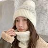 Hat female autumn and winter trendy all-ride cycling cold-proof wool hat winter electric vehicle warm windproof knitted hat
