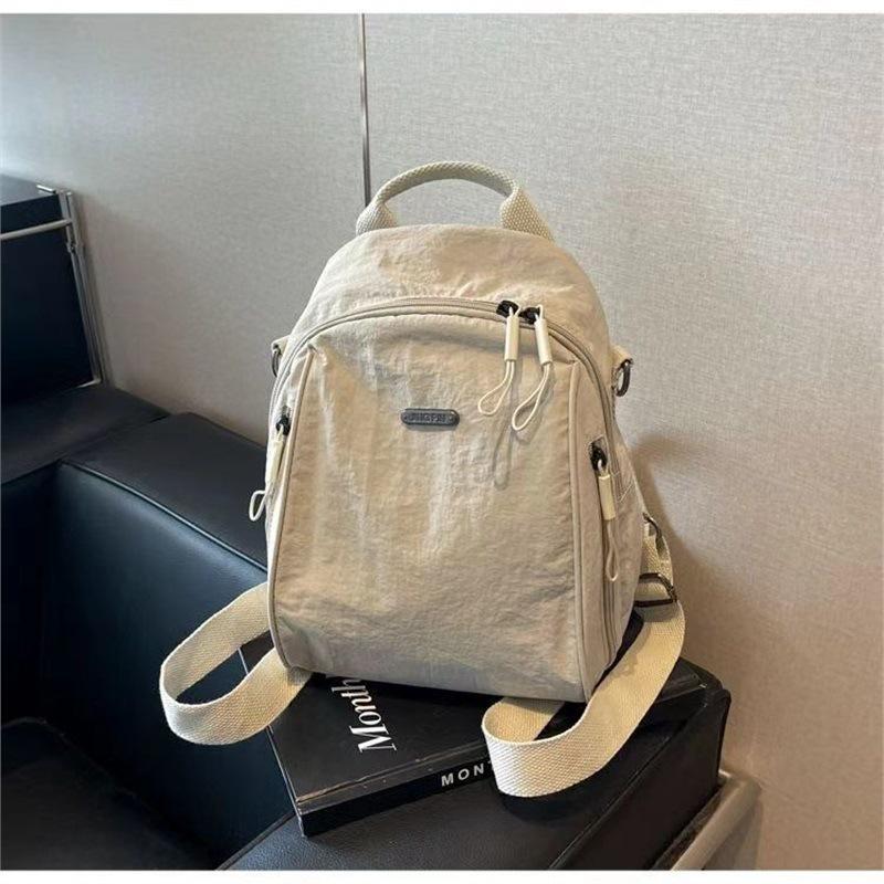 

Women s Large-Capacity Lightweight Oxford Single Shoulder Travel Backpack Standard бежевий