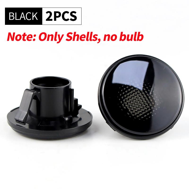 

2pcs Side Marker Light Shell For Mazda MX5 MX-5 Mk1 Mk2 Mk3 1989-2015 Turn Signal Light Cover Housing Replacement OEM:NH5251120C Black Shell No Light