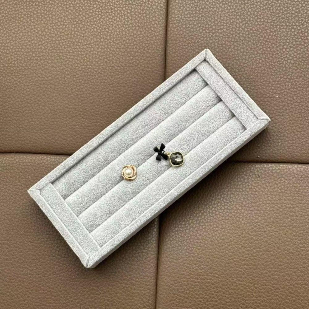 Flannelette Velvet Jewelry Tray Mini Jewelry Storage Pallet Rings Earrings Organizer  Gifts