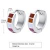 Colorful Stainless Steel Flag Hoop Earrings for Men & Women - PE-014