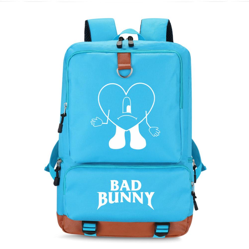 Ins Internet Celebrity Popular Singer Bad Bunny Backpack School Bag Computer Bag