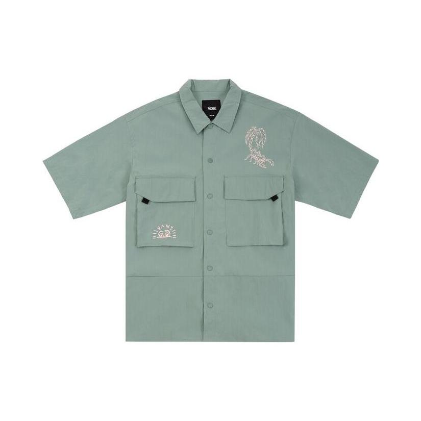 Рубашки Vans Мужские Зеленые Средние VN0002P2RL6 XL